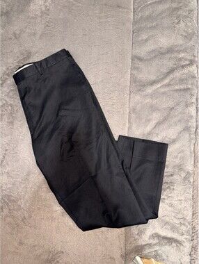JB Britches Men's 35x31 Black Wool Blend Dress Pants EUC